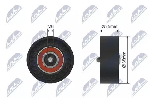 Tensioner Pulley, V-ribbed belt