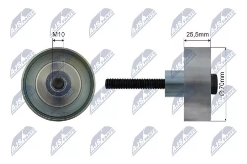 Tensioner Pulley, V-ribbed belt