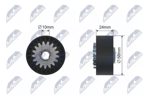 Tensioner Pulley, V-ribbed belt
