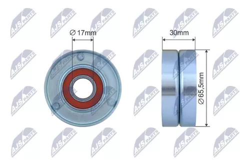 Tensioner Pulley, V-ribbed belt