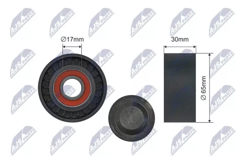 Tensioner Pulley, V-ribbed belt