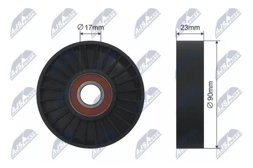 NTY NTY RNK-SA-000 Tensioner Pulley, V-ribbed belt 