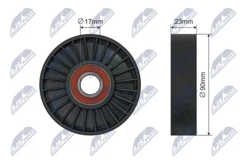 Tensioner Pulley, V-ribbed belt