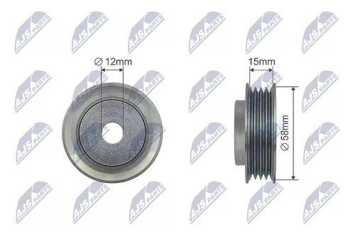 Tensioner Pulley, V-ribbed belt