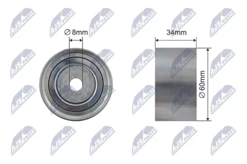 Deflection Pulley/Guide Pulley, timing belt