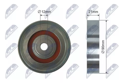 Deflection/Guide Pulley, V-ribbed belt