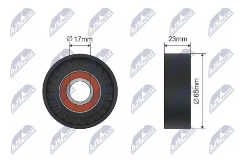 Tensioner Pulley, V-ribbed belt