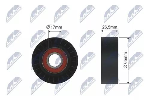 Tensioner Pulley, V-ribbed belt
