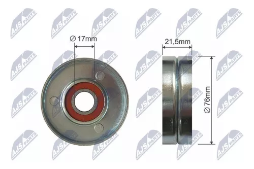 Tensioner Pulley, V-ribbed belt