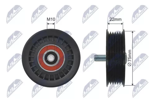Tensioner Pulley, V-ribbed belt