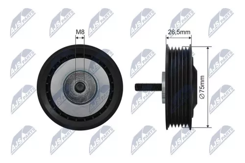 Tensioner Pulley, V-ribbed belt