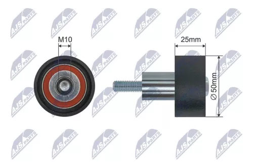 NTY NTY RNK-VW-040 Deflection Pulley/Guide Pulley, timing belt 