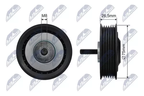 Tensioner Pulley, V-ribbed belt
