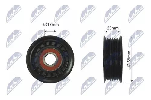 Tensioner Pulley, V-ribbed belt