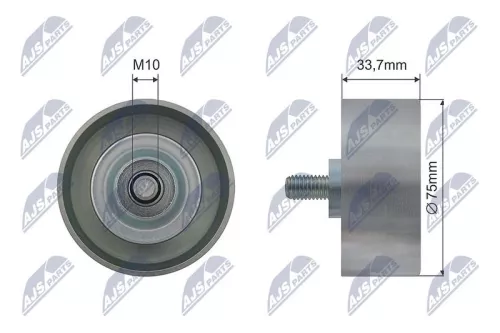 NTY NTY RRK-NS-008 Tensioner Pulley, V-belt 