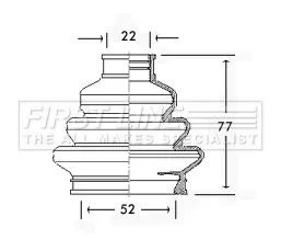 FIRST LINE FIRST LINE FCB2310  FIRST LINE Drive Shaft Cv Boot Kit 