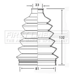 FIRST LINE FIRST LINE FCB2322  FIRST LINE Drive Shaft Cv Boot Kit 