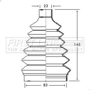  FIRST LINE Drive Shaft Cv Boot Kit