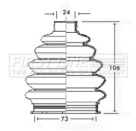 FIRST LINE FIRST LINE FCB2328  FIRST LINE Drive Shaft Cv Boot Kit 