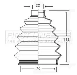  FIRST LINE Drive Shaft Cv Boot Kit