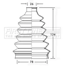 FIRST LINE FIRST LINE FCB2337  FIRST LINE Drive Shaft Cv Boot Kit 
