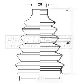 FIRST LINE FIRST LINE FCB2339  FIRST LINE Drive Shaft Cv Boot Kit 