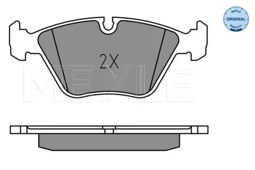 MEYLE Brake Pad Set, disc brake (025 209 6817)