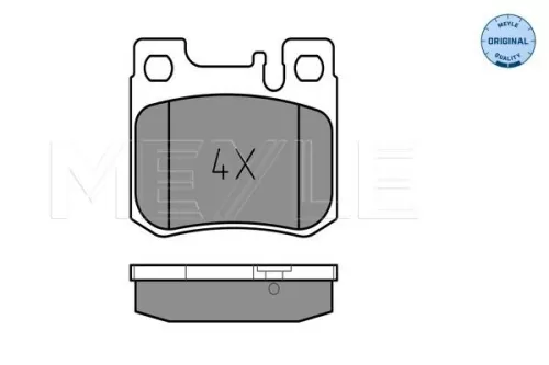 MEYLE Brake Pad Set, disc brake (025 213 0115)