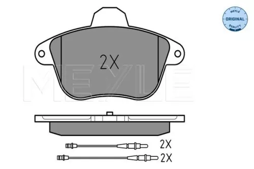 MEYLE Brake Pad Set, disc brake (025 215 0417/W)