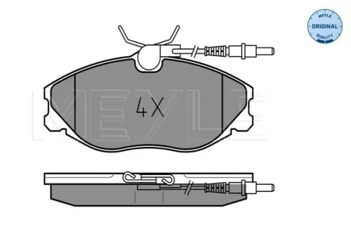 MEYLE Brake Pad Set, disc brake (025 216 7419/W)