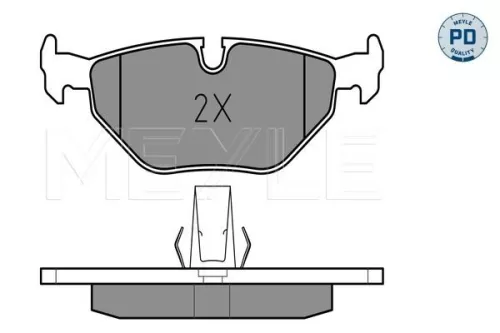 MEYLE Brake Pad Set, disc brake (025 216 9117/PD)