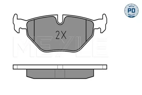 MEYLE Brake Pad Set, disc brake (025 216 9117/PD)
