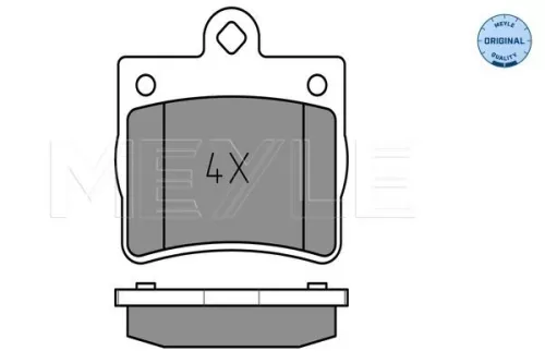 MEYLE Brake Pad Set, disc brake (025 219 0015)