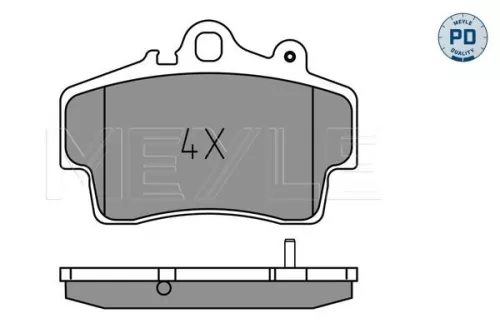 MEYLE Brake Pad Set, disc brake (025 219 3715/PD)