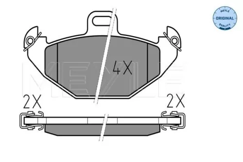 MEYLE Brake Pad Set, disc brake (025 219 6514)