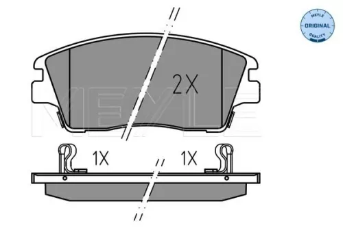 MEYLE Brake Pad Set, disc brake (025 223 2917)