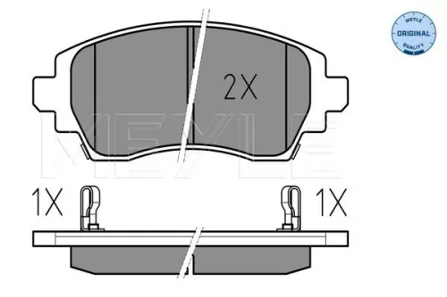MEYLE Brake Pad Set, disc brake (025 230 8818/W)