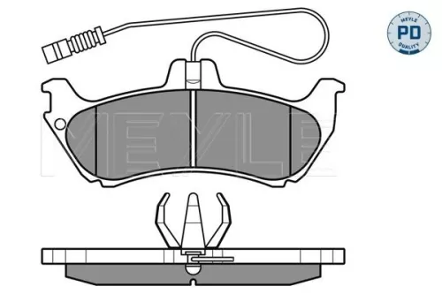 MEYLE Brake Pad Set, disc brake (025 231 9017/PD)