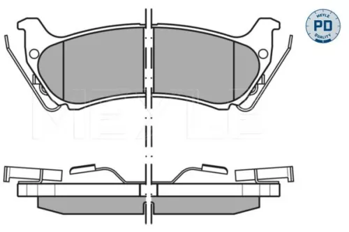 MEYLE Brake Pad Set, disc brake (025 231 9017/PD)