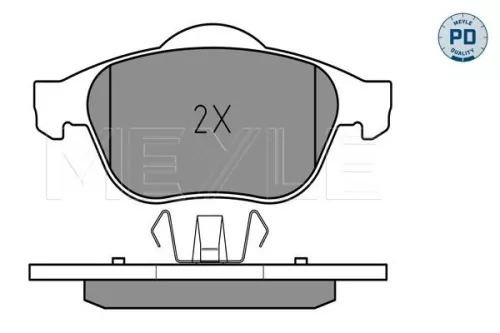 MEYLE Brake Pad Set, disc brake (025 232 4518/PD)