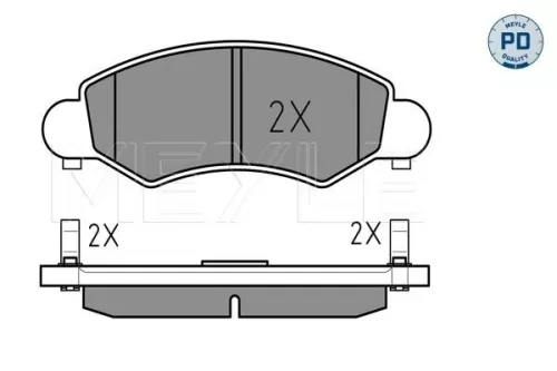 MEYLE Brake Pad Set, disc brake (025 232 5316/PD)
