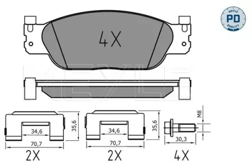 Brake Pad Set, disc brake