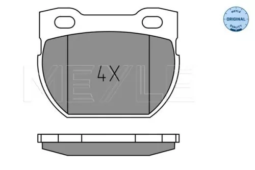 MEYLE Brake Pad Set, disc brake (025 234 7115)