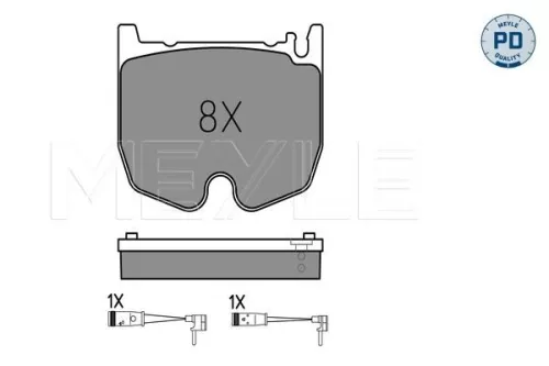 MEYLE Brake Pad Set, disc brake (025 235 4117/PD)