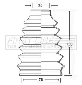 FIRST LINE FIRST LINE FCB2340  FIRST LINE Drive Shaft Cv Boot Kit 