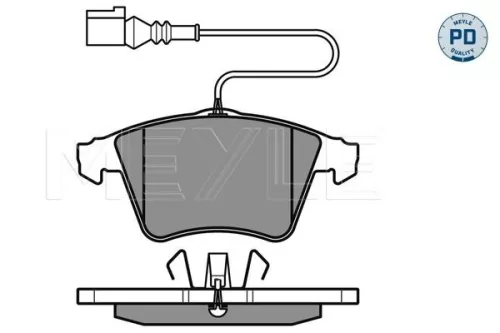 MEYLE Brake Pad Set, disc brake (025 237 4719/PD)