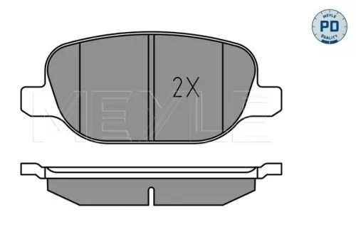 MEYLE Brake Pad Set, disc brake (025 238 1118/PD)