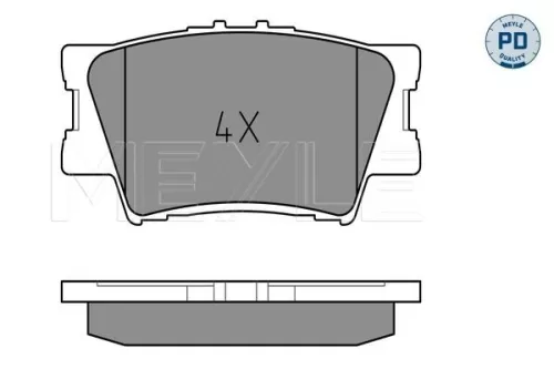 MEYLE Brake Pad Set, disc brake (025 243 3815/PD)