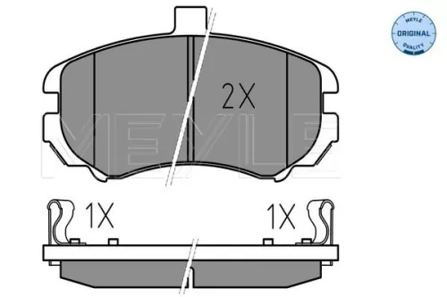MEYLE Brake Pad Set, disc brake (025 243 6917/W)