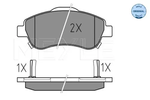 MEYLE Brake Pad Set, disc brake (025 246 3819/W)